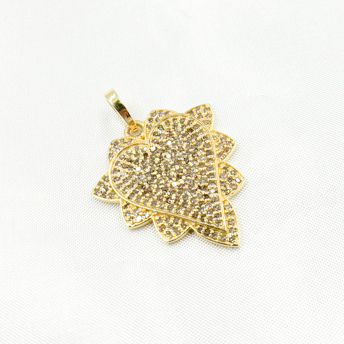 DP631. Diamond Sterling Silver Heart Pendant