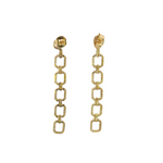 Load image into Gallery viewer, OJE6225. 14k Solid Gold Diamond Dangle Links Earrings