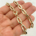 Load image into Gallery viewer, 568883G. 14K Yellow Hollow Gold Flat Paperclip Chain