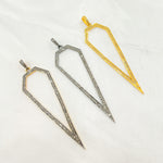 Load image into Gallery viewer, DP054. Diamond Silver Arrow Pendant