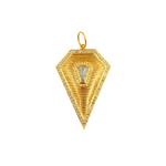 Load image into Gallery viewer, CGDP41. 14K Solid Gold Charm. Diamond Pendant with Diamonds