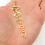 Load image into Gallery viewer, Silver Fancy Shape Long Pendant