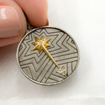 Load image into Gallery viewer, Shop Diamond Sterling Silver Round Star Pendant