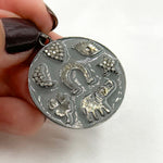 Load image into Gallery viewer, Silver Lucky Symbols Enamel Pendant