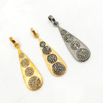 Load image into Gallery viewer, DP422. Diamond Sterling Silver Drop Pendant