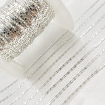 Load image into Gallery viewer, Silver Flat Marina Chain