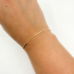 Load image into Gallery viewer, BRSET611. 14k Solid Yellow Gold Bars Link Bracelet