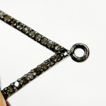 Load image into Gallery viewer, DC265. Diamond Sterling Silver Triangle Connector