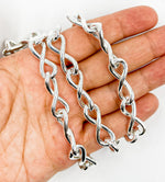 Load image into Gallery viewer, Sterling Silver Hollow Infinity Link Chains