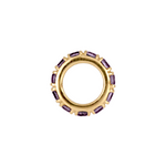 Load image into Gallery viewer, 14K Solid Gold Gemstone Round Ring Sliders