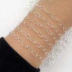 Load image into Gallery viewer, 791SS. Sterling Silver Smooth Oval Link Chain