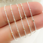 Load image into Gallery viewer, Satellite Gold Plated Cube Chain