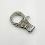 Load image into Gallery viewer, Diamond & Sterling Silver Round Trigger Clasp