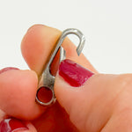 Load image into Gallery viewer, Oxidized Sterling Silver Oval Clasps