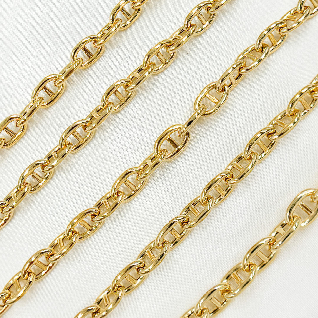 Gold Plated 925 Sterling Silver Gold Plated Marina Chain