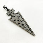Load image into Gallery viewer, Silver Arrow Head Pendant with Gemstone