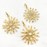 Load image into Gallery viewer, Diamond Sterling Silver Star Pendant with Gemstone