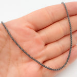 Load image into Gallery viewer, Black Rhodium Sterling Silver Popcorn Necklace