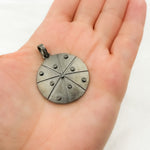 Load image into Gallery viewer, DP481. Diamond Sterling Silver Round Star Pendant
