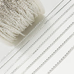Load image into Gallery viewer, Sterling Silver Flat Cable Chain