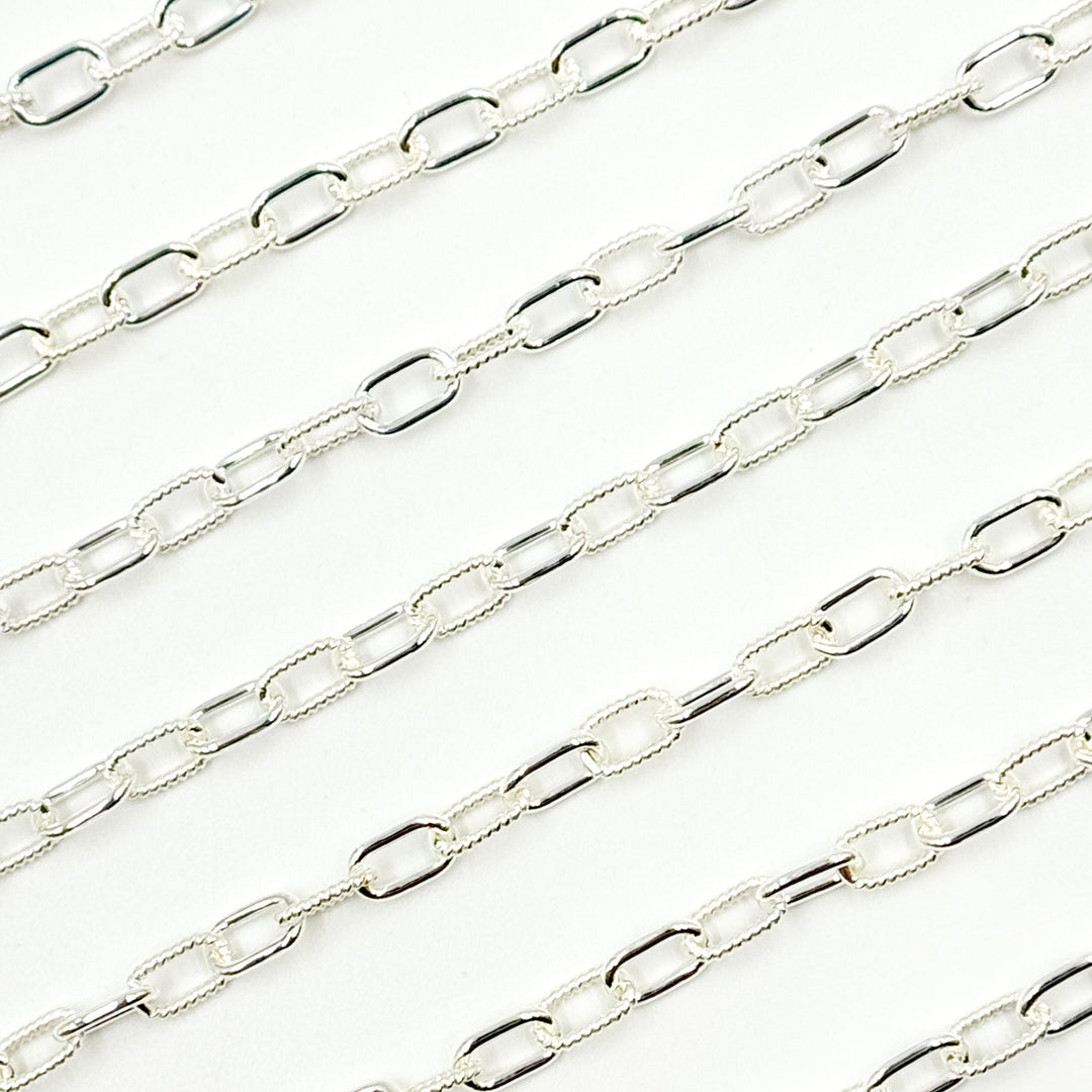Elongated Twisted and Plain Cable Link Chains
