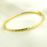 Load image into Gallery viewer, Bangle13. 14K Solid Gold Matte Textured Bangle
