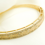 Load image into Gallery viewer, KG96. 14K Solid Gold Diamonds Bangle