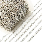 Load image into Gallery viewer, Oxidized Sterling Silver Oval and Round Cable Link Chain