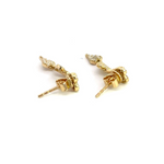 Load image into Gallery viewer, ER416792Y. 14K Solid Gold Diamond Tree Hearts Dangle Earrings