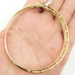 Load image into Gallery viewer, KG96. 14K Solid Gold Diamonds Bangle