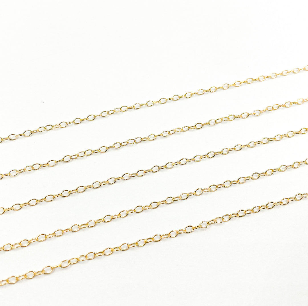 14K Gold Filled Oval Link Gold Filled Chain. 1512GF