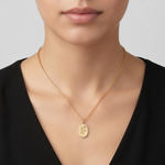 Load image into Gallery viewer, NFD72328. 14k Solid Gold Diamond and Gemstone Oval Snake Necklace