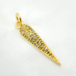 Load image into Gallery viewer, DC865. Diamond Sterling Silver Leaf Pendant
