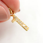 Load image into Gallery viewer, DC180. Diamond Sterling Silver Number "1" Charm