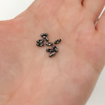 Load image into Gallery viewer, Black Rhodium Sterling Silver Ball Chain Clasp