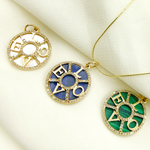Load image into Gallery viewer, KG77. 14K Solid Gold Love Circle Charm