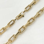 Load image into Gallery viewer, Shop Now 14K Solid Hollow Gold Smooth Paperclip Chain