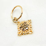 Load image into Gallery viewer, Buy Now 14K Solid Gold Diamond Diamond Shape Charms