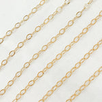 Load image into Gallery viewer, 1128GF. 14K Gold Filled Hammered Oval Chain Link