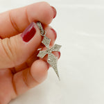 Load image into Gallery viewer, DP304. Diamond Sterling Silver Cross Pendant