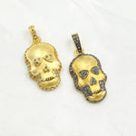 Load image into Gallery viewer, DP138. Diamond & Sterling Silver Skull Pendant