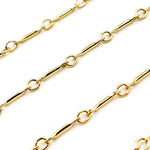Load image into Gallery viewer, 14K Solid Yellow Gold Bar Chain