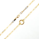 Load image into Gallery viewer, 070KR0124169. 14K Yellow Gold Flat Paperclip Necklace