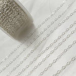 Load image into Gallery viewer, Silver Flat Cable Chains