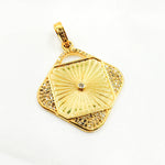 Load image into Gallery viewer, Silver Square Pendant