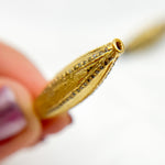 Load image into Gallery viewer, DC824. Diamond & Sterling Silver Long Oval Bead
