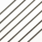 Load image into Gallery viewer, Oxidized Sterling Silver Curb Chain