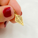 Load image into Gallery viewer, DC921. Diamond Sterling Silver Cross Charm
