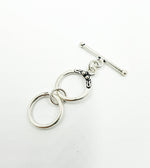Load image into Gallery viewer, 925 Sterling Silver Toggle Lock 16mm Round. Toggle7SS
