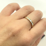 Load image into Gallery viewer, 14K Solid Gold Baguette Diamond Ring